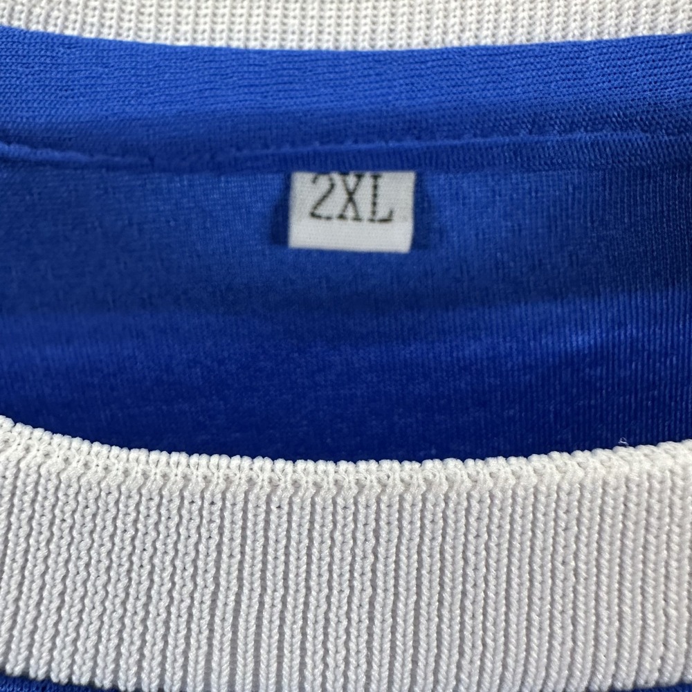 Nipsey Hussle Victory Lap Basketball Jersey Mens 2XL Blue Checkered VL Marathon - Picture 3 of 3